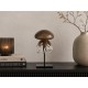 J-Line Glazen Ornament Kwal op voet Bruin S 